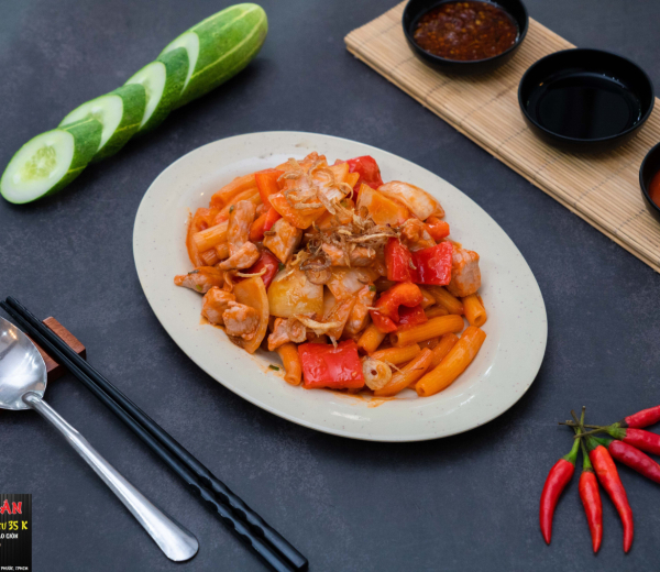 Nui xào Bò/Bò bằm